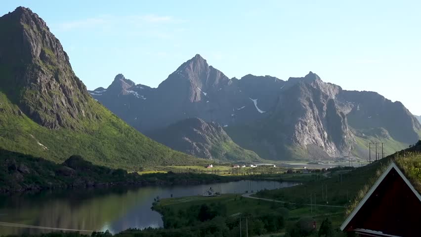 Norway travel footage lofoten island 