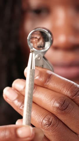 Quality Check: Inspecting Diamonds With Jeweler's Magnifier For Grading