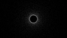 Cosmic Event Concept: Dark Circle Amidst Exploding or Collapsing Light Points. - Powered by Shutterstock - Get 15% off with code: PIKWIZARD15