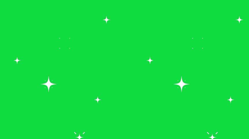 "The End" short outro background green screen video, showcasing white sparkles and "the end" typography 
