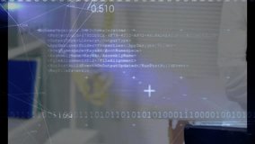 Digital overlays sweeping reveal doctor crossing arms in lab coat, showcasing healthcare technology. Technological, futuristic, professional, innovative, digital, healthcare, science - Powered by Shutterstock - Get 15% off with code: PIKWIZARD15