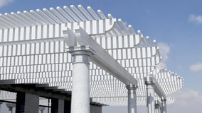 Detail Pan of A Beautiful Patio Cover. - Powered by Shutterstock - Get 15% off with code: PIKWIZARD15