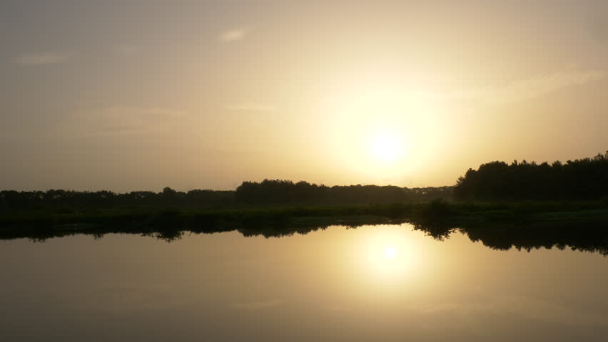 Green Cay Wetlands Nature Preserve, Boynton Beach, Florida - Sun Rises Over the Marsh in late June
