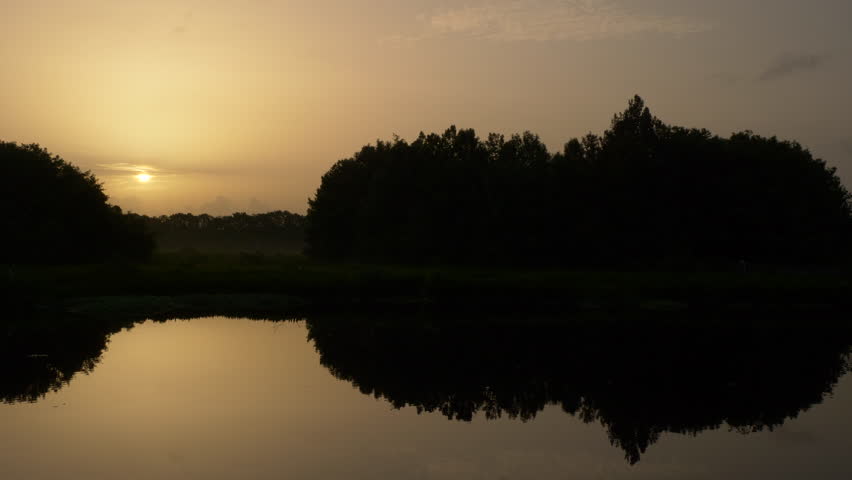 Green Cay Wetlands Nature Preserve, Boynton Beach, Florida - Sun Rises Over the Marsh in late June
