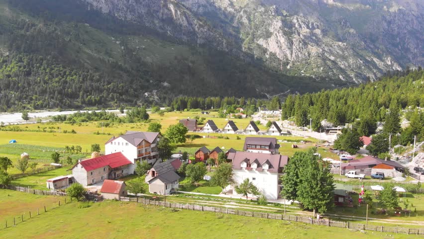 Albania Tropoje . Valbona valley springs Accursed Mountains.