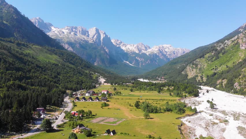 Albania Tropoje . Valbona valley springs Accursed Mountains.