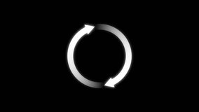 Arrow Vector Icon Loop in circle Good for Business or Social Icon. Exchange Recycling Flat Icon Isolated - Powered by Shutterstock - Get 15% off with code: PIKWIZARD15