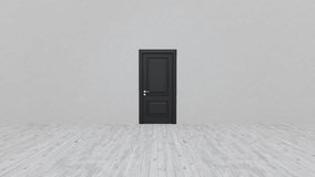 Sleek black door with golden handle gradually opening against green screen, symbolizing opportunities, transitions, and new pathways emerging from unknown possibilities - Powered by Shutterstock - Get 15% off with code: PIKWIZARD15
