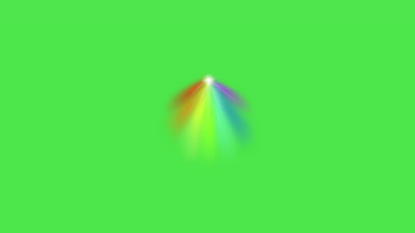 rainbow sketch animation green background