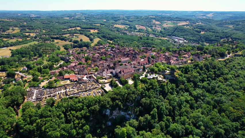 Famous town of Domme-Dordogne, Périgord in France
