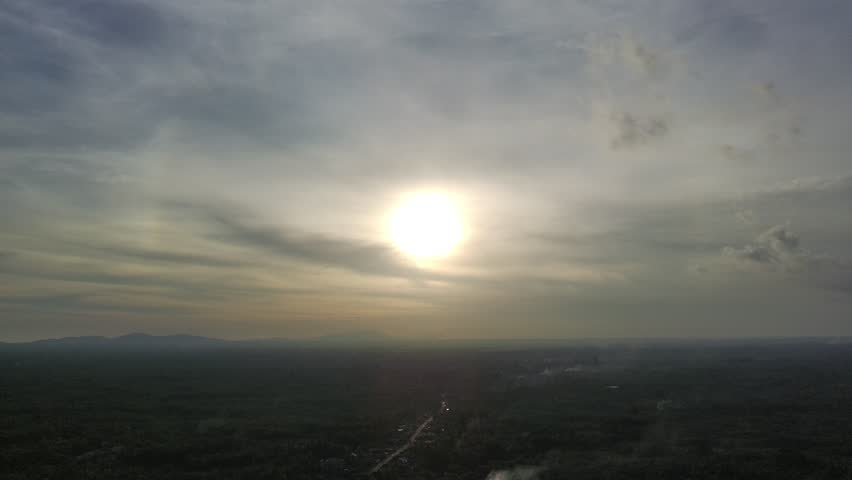 the sun shines on the earth