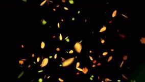 Autumn Leaves Falling on Dark Background - Powered by Shutterstock - Get 15% off with code: PIKWIZARD15