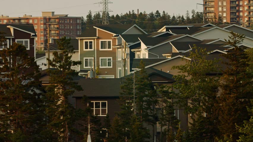 Halifax Neighborhood With Eye-Catching Architecture, Offering Comfortable Family Living Through Home Purchases Or Long-Term Rentals. Canada, Nova Scotia, Halifax.