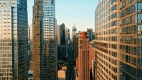 cityscape drone footage, 4k urban skyline, New York drone, high rise buildings, skyscraper aerial view, city, skyline, drone, 4k, urban, sunset, buildings, skyscrapers, architecture, downtown, NYC - Powered by Shutterstock - Get 15% off with code: PIKWIZARD15