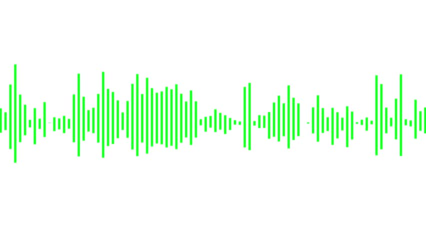 Dynamic equalizer visual effect, Abstract sound waves, Digital simple equalizer (sound wave), on isolated background. Digital simple equalizer.4k