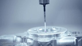 Precision measurement with cnc coordinate measuring machine inspecting metal component. - Powered by Shutterstock - Get 15% off with code: PIKWIZARD15