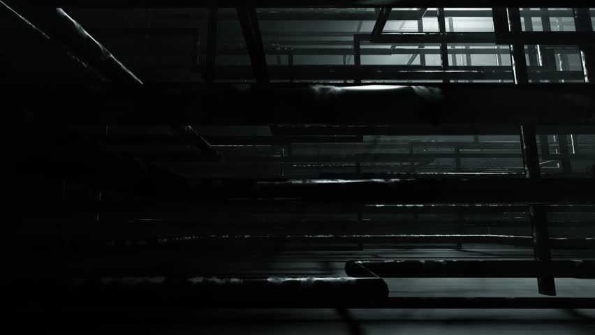 Dark Industrial Pipe Network Animation.This animation features a dark, abstract network of industrial pipes, creating a mysterious and atmospheric visual. Perfect for tech, industrial, or suspenseful
