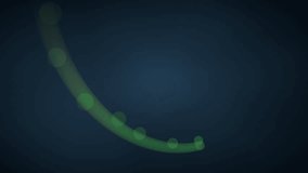 Rotating glowing green vortex lines and particles background, 3d rendering. Motion graphic. - Powered by Shutterstock - Get 15% off with code: PIKWIZARD15