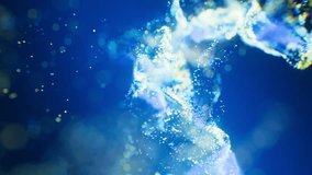 Flowing wave particles background, 3d rendering. Motion graphic. - Powered by Shutterstock - Get 15% off with code: PIKWIZARD15