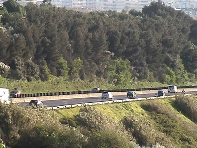 Highway with much traffic