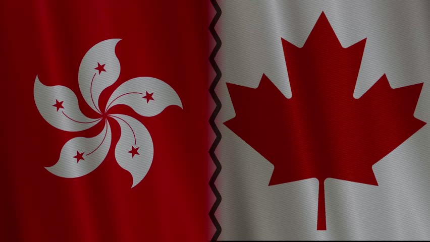 Professional 4K cricket match animation featuring Hong Kong vs Canada. Designed with animated flags, smooth cricket ball motion , ideal for sports broadcasters and content creators.