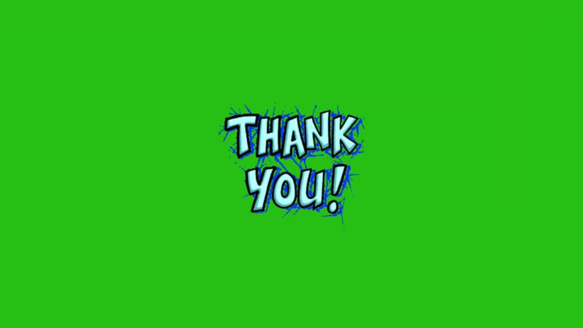 Thank You text vector animation on green screen, suitable for celebration, and events.Thank you in animated 3D text form. fron neon light, appreciation thanks. Handwriting, Suitable for celebration.