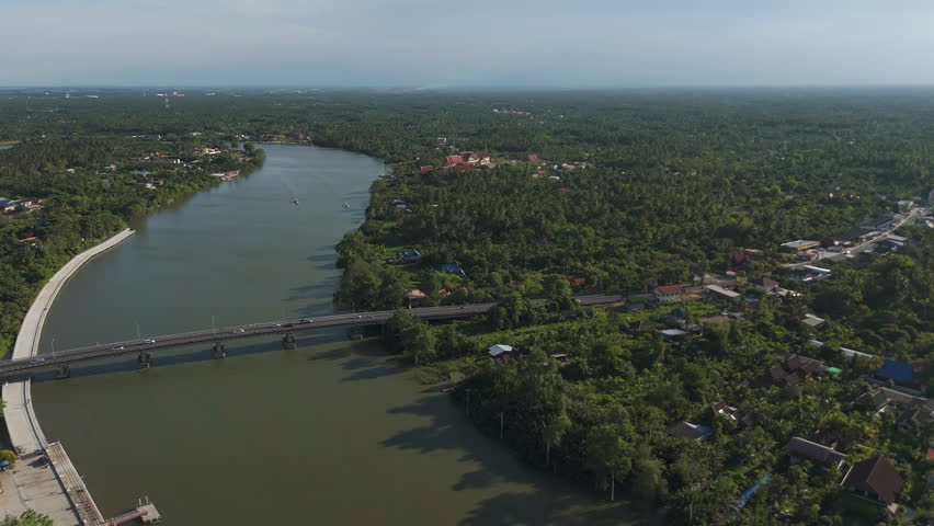 Amphawa, a Meklong riverside town in Thailand, famed for its floating market.
