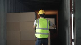 Blue collar workers are working at warehouse. Logistics, transportation. - Powered by Shutterstock - Get 15% off with code: PIKWIZARD15