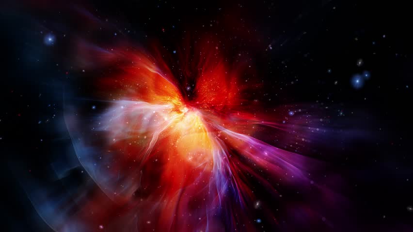 Loop Galaxy space travel glow orange pink orion nebula stars space travel cloud in deep space abstract sci fi background. 4K 3D seamless loop Sci-Fi Space flight to glow energy gas dust cloud nebula. 