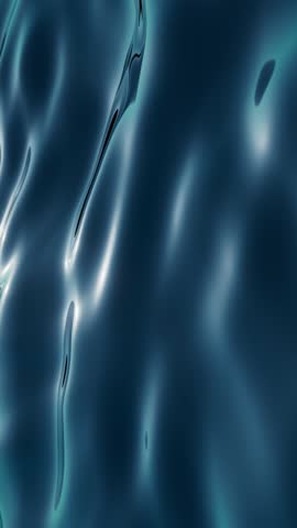 cycled 3d animation. Abstract animated background of wavy water surface. Liquid texture macro. Deep blue sea intro