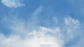Blue Sky and Clouds in Quick Motion, Timelapse Vertical Video. Dynamic Cloudscape Time-lapse. Nature Scene, Time Lapse - Powered by Shutterstock - Get 15% off with code: PIKWIZARD15