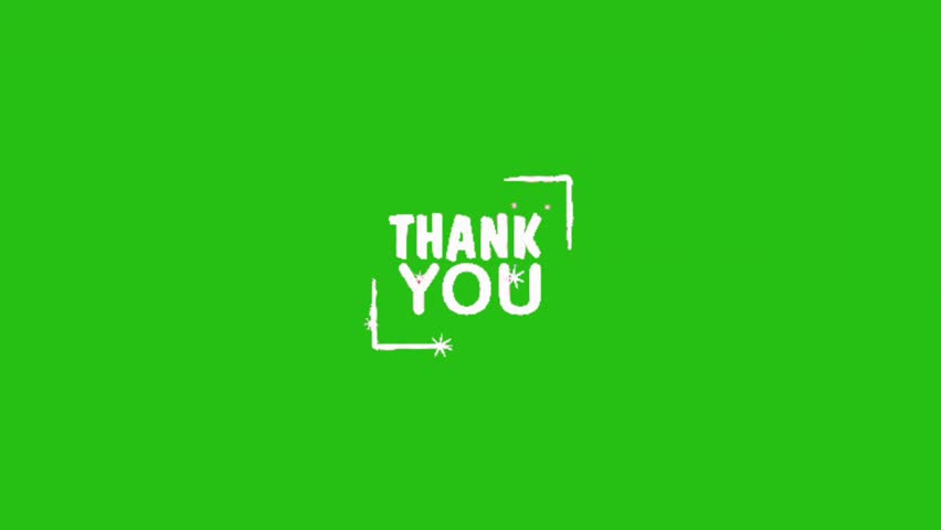 Thank You text vector animation on green screen, suitable for celebration, and events.Thank you in animated 3D text form. fron neon light, appreciation thanks. Handwriting, Suitable for celebration.