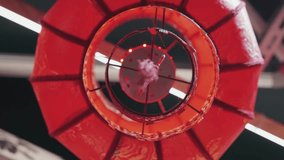 A dramatic upward close-up of a glowing red Chinese lantern, capturing its intricate patterns, soft illumination, and circular frame, evoking a festive and cultural ambiance. - Powered by Shutterstock - Get 15% off with code: PIKWIZARD15