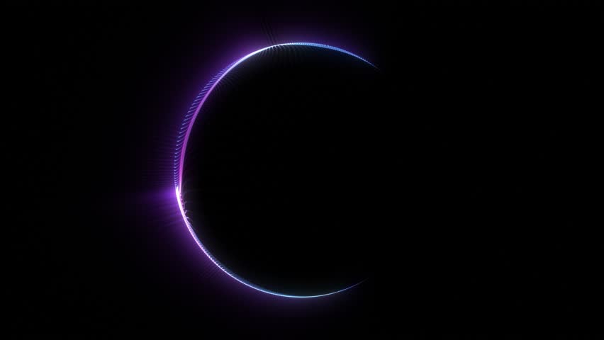Abstract glowing purple sphere made of digital particles on a dark background. Futuristic motion design perfect for sci-fi themes, tech backgrounds, or high-tech animation projects