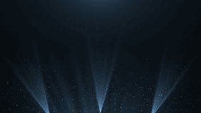 Elegant blue spotlight beams and floating particles on a dark background. Perfect for stage scenes, award shows, intros, cinematic trailers, or luxury-themed video projects. - Powered by Shutterstock - Get 15% off with code: PIKWIZARD15