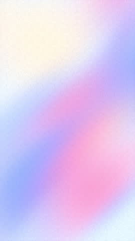 Soft pastel abstract animation background in vertical format. Blurred gradients of pink, blue, and violet blend smoothly