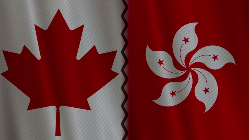 Professional 4K cricket match animation featuring Canada vs Hong Kong . Designed with animated flags, smooth cricket ball motion , ideal for sports broadcasters and content creators.