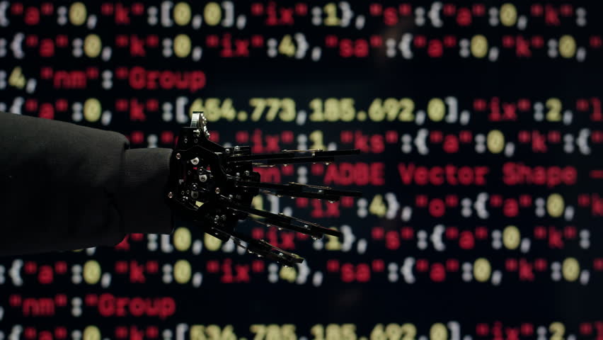 Robot ai hand working on pc laptop, Chatbot and chat robot advisor. Futuristic ai hand typing on keyboard, pressing buttons, office work, enterprise helper. - Powered by Shutterstock - Get 15% off with code: PIKWIZARD15