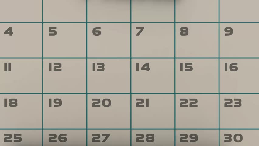 Final Countdown Calendar Reminder Deadline Day Date Week Last Chance 3d Animation