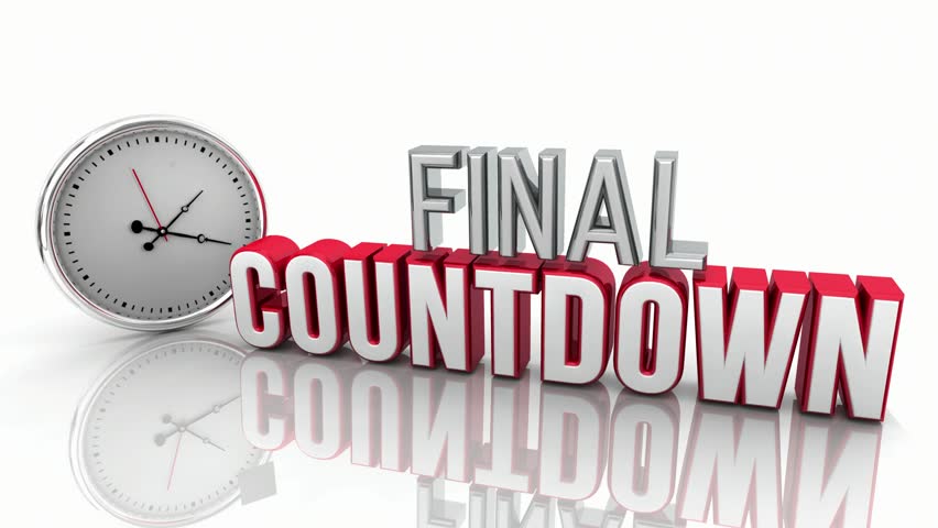 Final Countdown Clock Deadline Words Last Chance Dont Wait Act Now 3d Animation