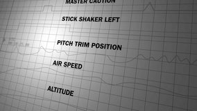 Aviation flight data telemetry analysis displayed on screen graph - Powered by Shutterstock - Get 15% off with code: PIKWIZARD15