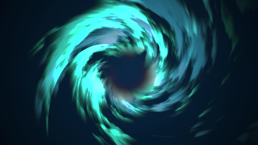 Swirling sci-fi vortex loop with glowing cyan energy spiral. Perfect for space scenes, game intros, or futuristic motion backgrounds. Seamless and dynamic animation.