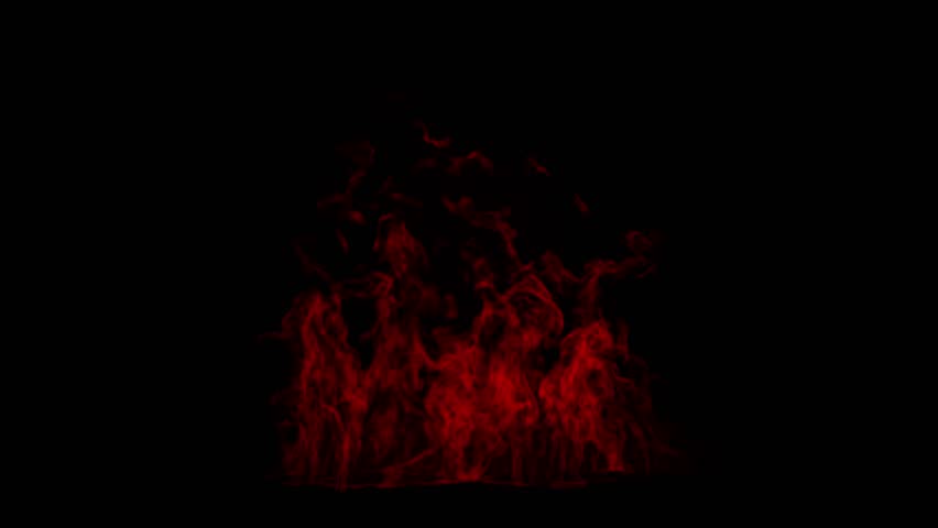 A swirling vortex of magical red fire energy on a black background. Seamless loop ideal for spell casting, portals, or dramatic fantasy effects