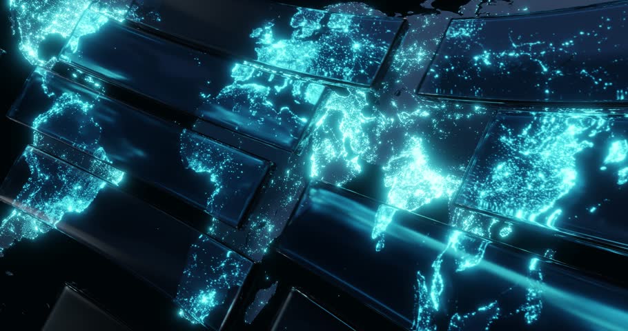 Business news background. looping animation.