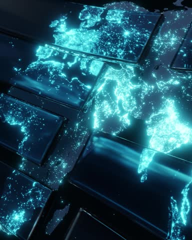 Business news background. looping animation.