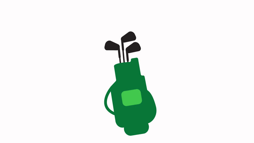 golf icon animation simple  flat