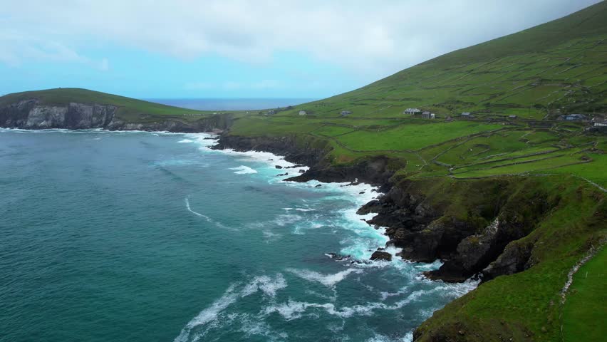 Slea Head Kerry Ireland waves crashing wild nature early morning dramatic wild Atlantic way