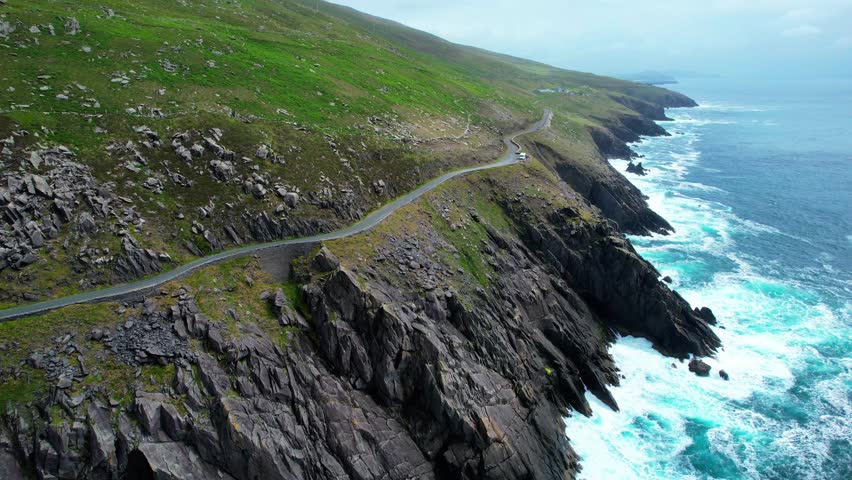 Between the Mountain And the Sea dramatic Slea head Drive dingle Kerry Ireland wild epic location early morning in the Kingdom