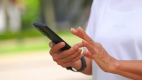 People using smartphone chat, social media, online internet browsing, communication, online shopping.Person use mobile phone. Asian Senior woman for concept lifestyle wellness technology, video calls  - Powered by Shutterstock - Get 15% off with code: PIKWIZARD15