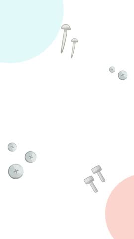 Labor Day Vertical Video. American Theme with Tools and Worker Tribute Animation